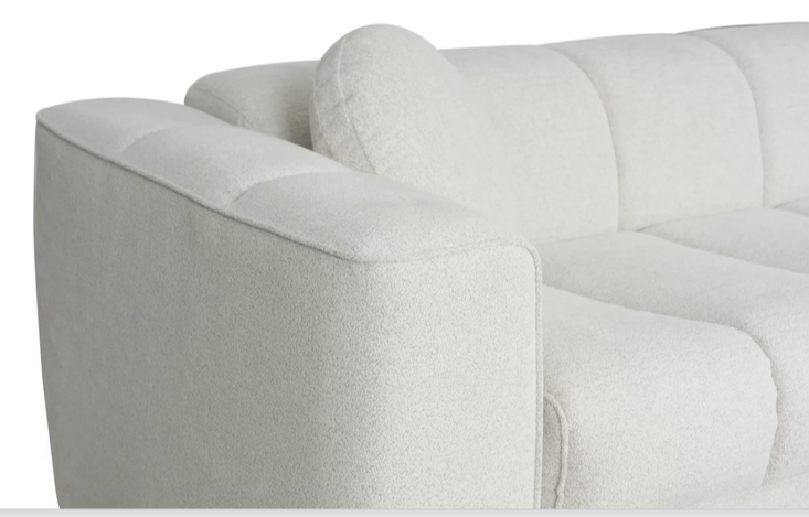 Диван-кровать с эффектом памяти CRV- Blossom Foggy evening 3-местный раскладной,белый