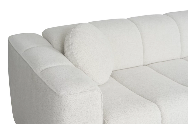 Диван-кровать с эффектом памяти CRV- Blossom Foggy evening 3-местный раскладной,белый