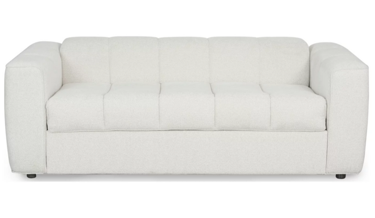 Диван-кровать с эффектом памяти CRV- Blossom Foggy evening 3-местный раскладной,белый