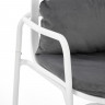 Кресло HALMAR MELBY черный/серый, белый/серый