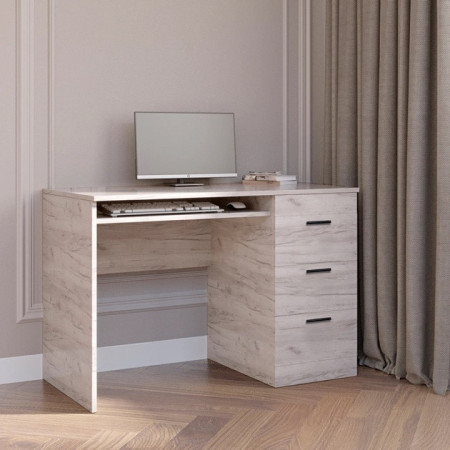 Стол письменный EVR- Соната крафт белый