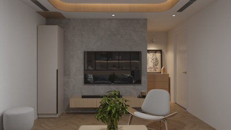 Шкаф-пенал с полками на 2 шухляды и 1 дверь ViA- Сити С-4