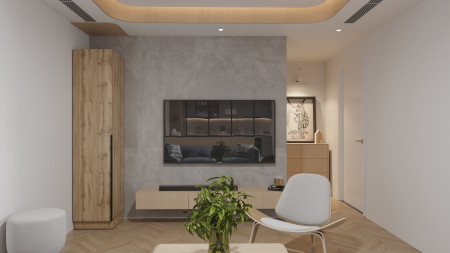 Шкаф-пенал с полками на 2 шухляды и 1 дверь ViA- Сити С-4