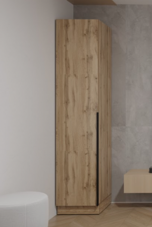 Шкаф-пенал с полками на 2 шухляды и 1 дверь ViA- Сити С-4