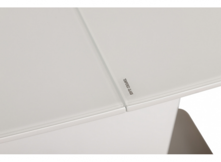 Стол обеденный модерн NL- CHICAGO (Чикаго) белый стекло сатин