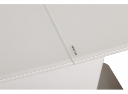 Стол обеденный модерн NL- CHICAGO (Чикаго) белый стекло сатин