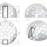 Купол уличный бескаркасный STD-  4.3 м
