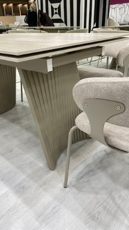 Стол керамический раскладной VTR- ТМL-985 (Олимпия) крема марфиль