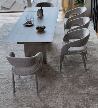 Стол керамический раскладной VTR- ТМL-985 (Олимпия) крема марфиль