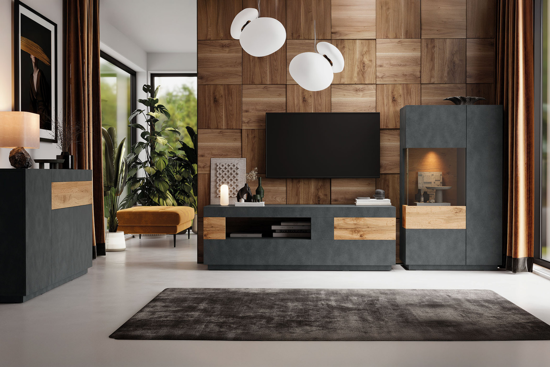 Комод 3 дв+1 ящ Helvetia SILKE