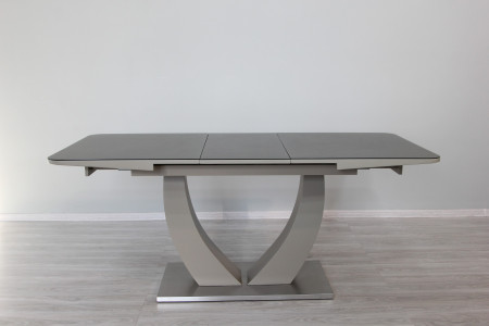Стол обеденный Premium EVRO- Concord T-904  Mokko Ceramic GLASS C10+Y14 (мокко керамик)