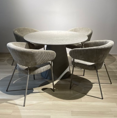 Стул  EXI- SOPHIE КАПУЧИНО вельвет, капучино ножки  