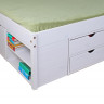 IDEA Многофункциональная двуспальная кровать KLASA белая 180x200