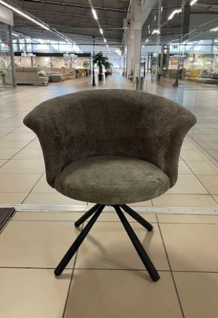 Кресло модерн полу оборотный EXI- JUVA серо-бежевый