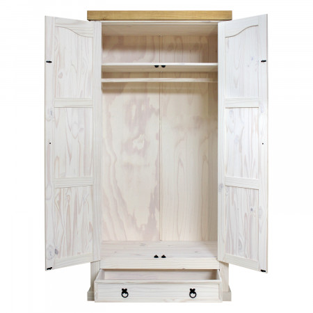 IDEA Шкаф 2-дверный CORONA белый воск