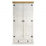 IDEA Шкаф 2-дверный CORONA белый воск