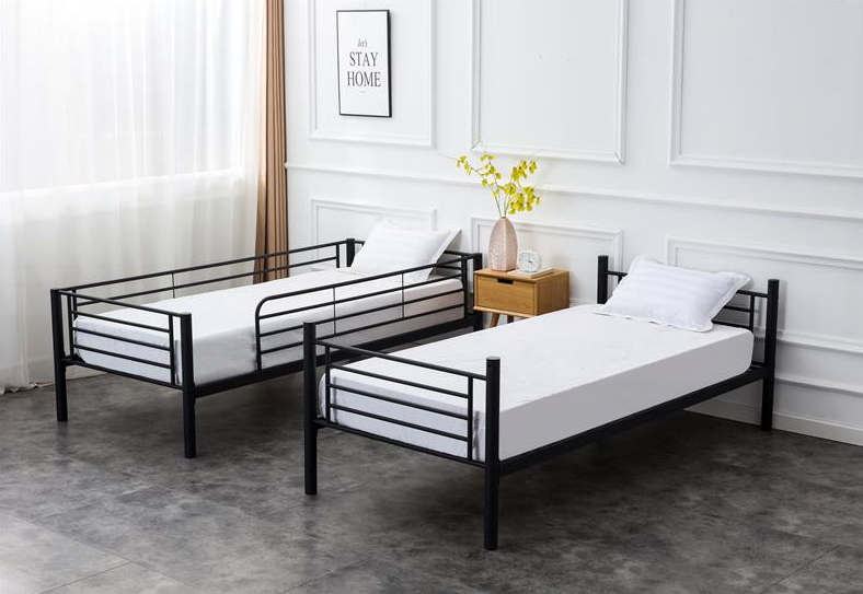 Кровать двухъярусная металлическая HALMAR BUNKY 90 (черный)