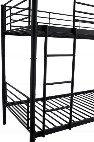 Кровать двухъярусная металлическая HALMAR BUNKY 90 (черный)