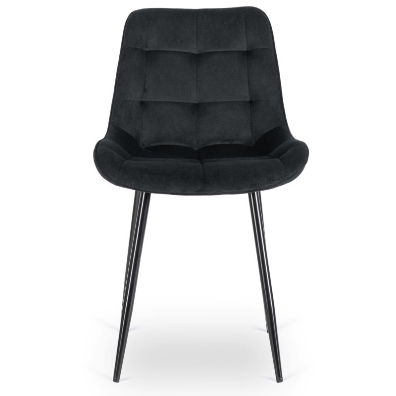 Стул обеденный MEBEL ELITE CHRIS черный велюр