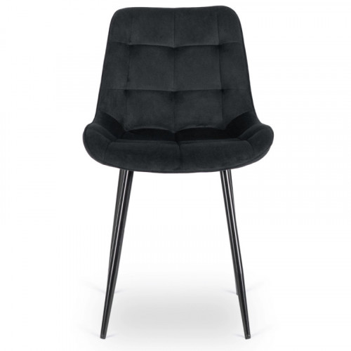 Стул обеденный MEBEL ELITE CHRIS черный велюр