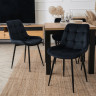 Стул обеденный MEBEL ELITE CHRIS черный велюр