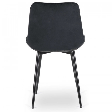 Стул обеденный MEBEL ELITE CHRIS черный велюр