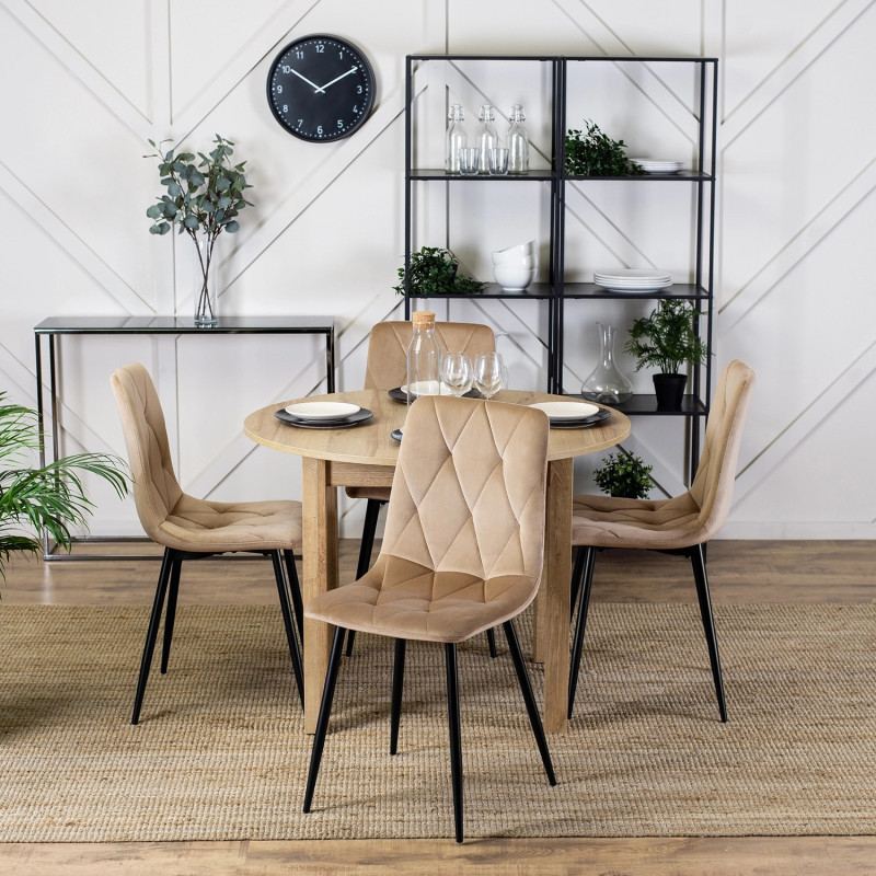 Стул обеденный MEBEL ELITE Piado велюр капучино