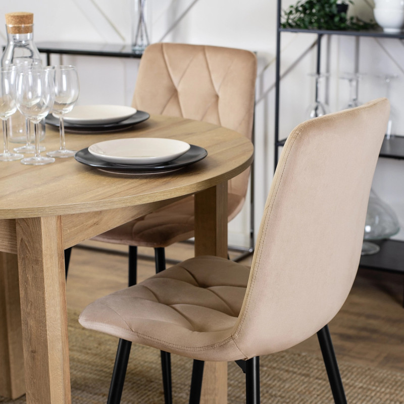 Стул обеденный MEBEL ELITE Piado велюр капучино