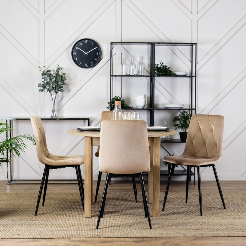 Стул обеденный MEBEL ELITE Piado велюр капучино