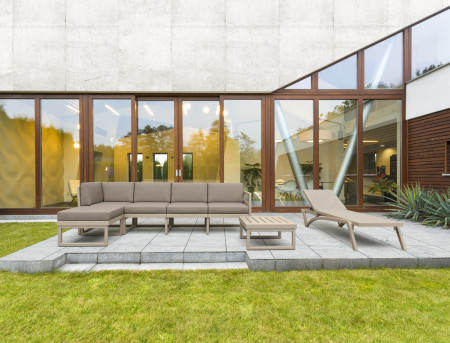 Шезлонг из полипропилена Siesta Pacific (бежевый)