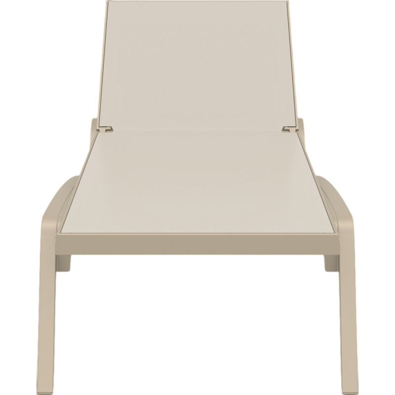 Шезлонг из полипропилена Siesta Pacific (бежевый)