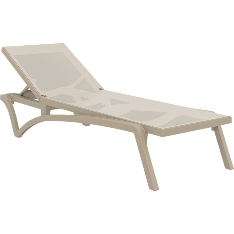 Шезлонг из полипропилена Siesta Pacific (бежевый)