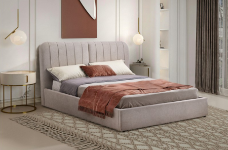 Кровать с подъемным механизмом BIO- Бьянка (бежевый)   