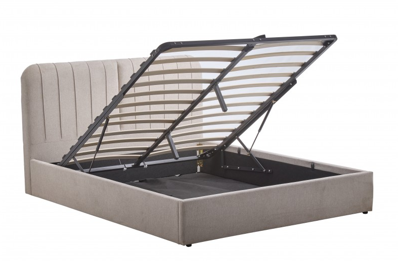 Кровать с подъемным механизмом BIO- Бьянка (бежевый)   