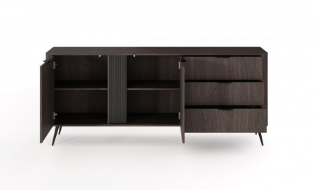 Комод Perfect home Veris 2D3S/195 (дуб дунин / черный)