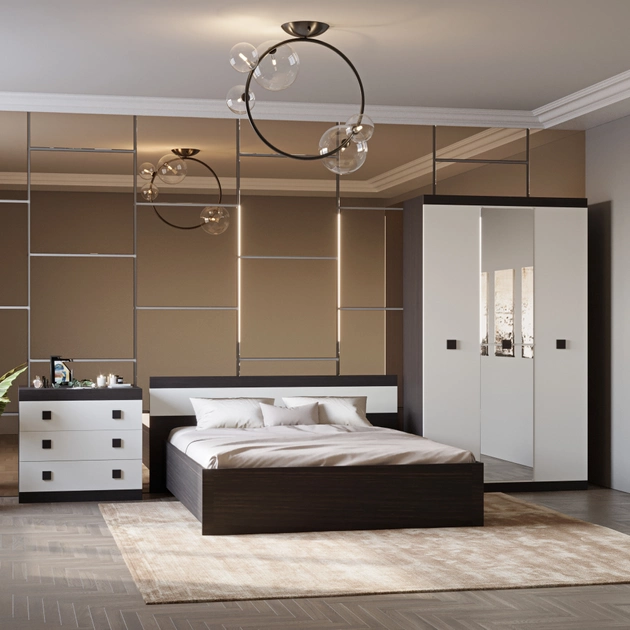 Спальня (модульная) EVR- Соната-3 венге + фасад белый