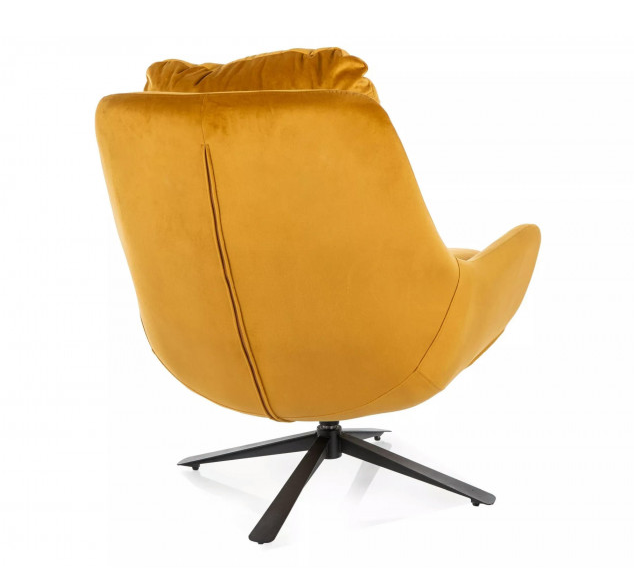 Кресло мягкое Signal- VIVIEN VELVET черный мат каркас/ карри