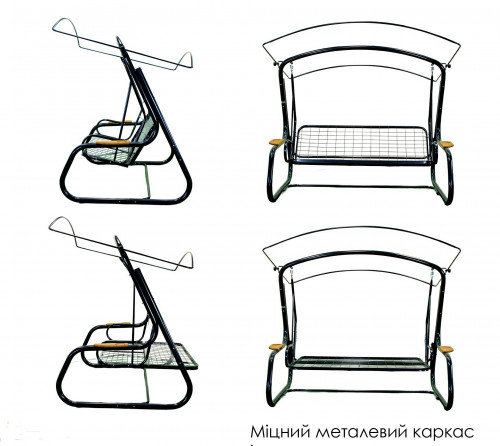 Качель с откидной спинкой и москитной сеткой GG- Камалия Аir (арт 078)