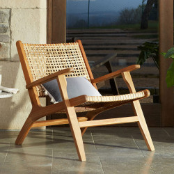 Кресло Kave Home GRIGNOON CC1059M46 (коричневый)
