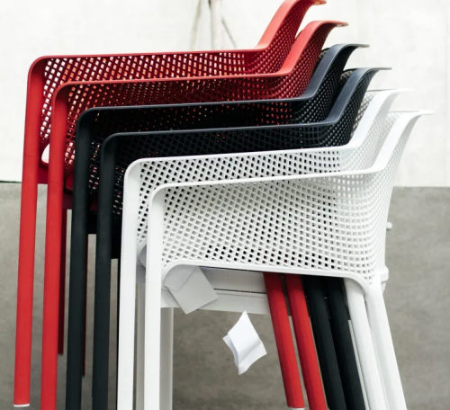 Кресло из полипропилена Nardi Outdoor DEI- Net (бирюзовый, красный)
