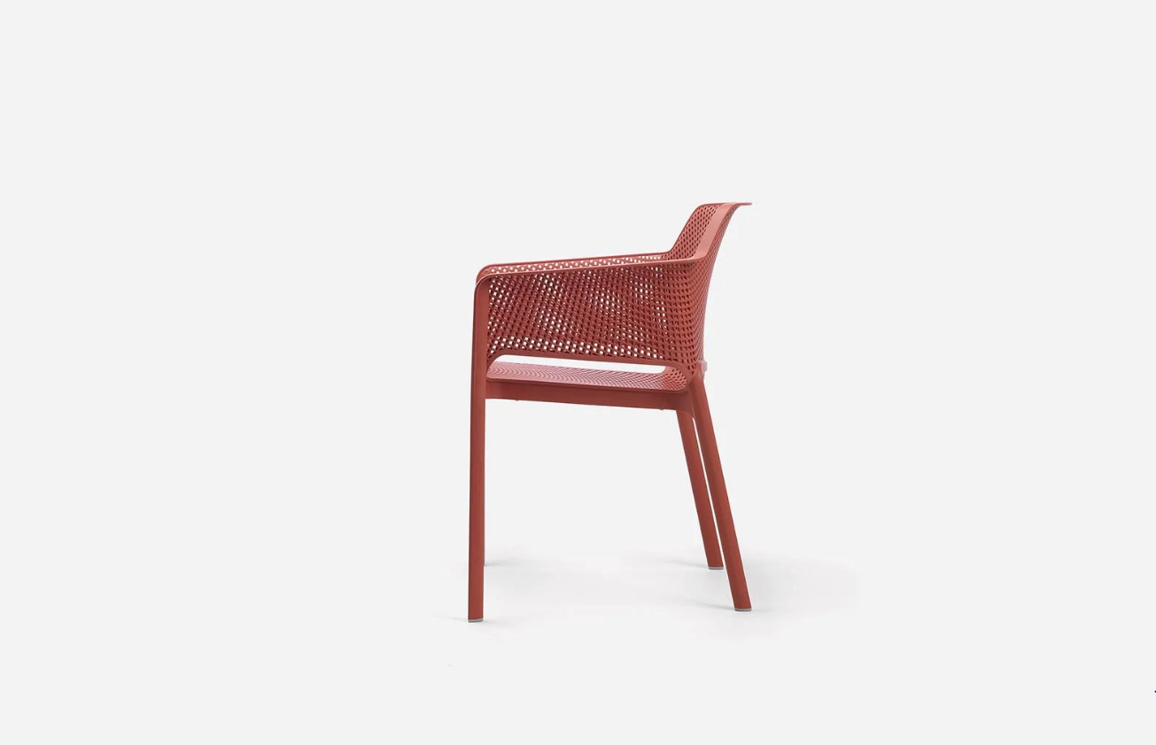 Кресло из полипропилена Nardi Outdoor DEI- Net (бирюзовый, красный)