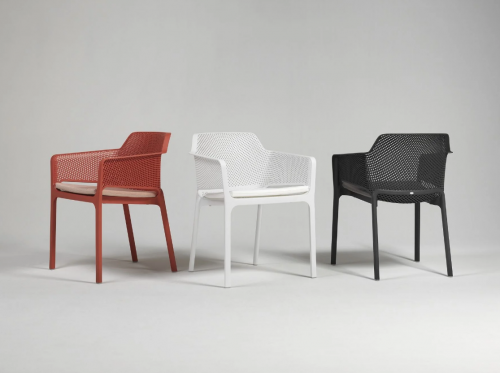 Кресло из полипропилена Nardi Outdoor DEI- Net (бирюзовый, красный)