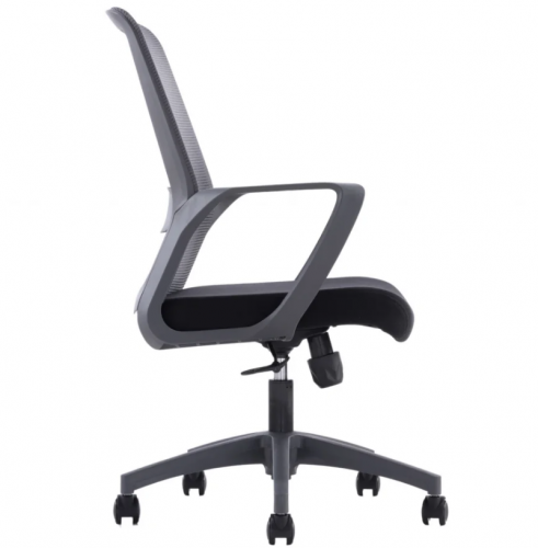 Кресло офисное поворотное INI-  IRON черный/черный/черный каркас 
