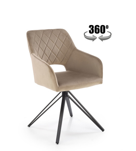 Стул обеденный Halmar K-535 (бежевый, зеленый, пепельный)