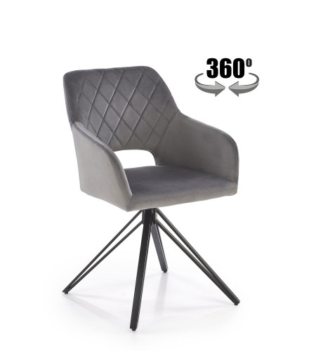 Стул обеденный Halmar K-535 (бежевый, зеленый, пепельный)