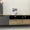 Тумба под телевизор Perfect Home Арден/Arden 1-дверная с 2 ящиками 1D2S/160 Дуб санд гранж/матера