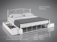 Двуспальная кровать из металла TNR- Дамаск 120/140/160/180х190/200 см