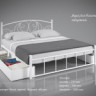 Двуспальная кровать из металла TNR- Дамаск 120/140/160/180х190/200 см