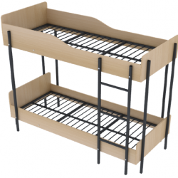 Кровать двухъярусная HAT- с металлическими ламелями