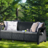 Диван пластиковый садовый  ECO- Keter Corfu Love seat max серый